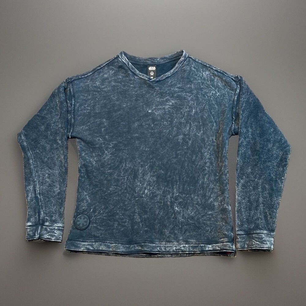 Star Wars Neff Acid Wash Crewneck Sweatshirt Imperial Oversized Size Medium